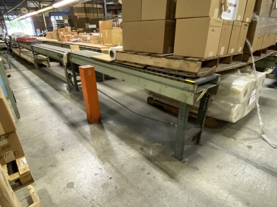 LOT CONSISTING OF (3) LINES OF ROLLER CONVEYORS