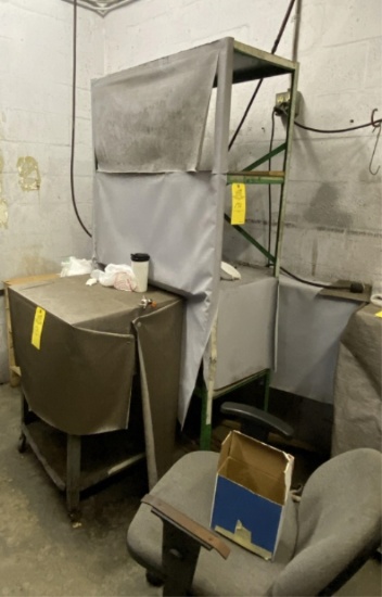 LOT CONSISTING OF STORAGE CABINET (WITH CONTENTS)