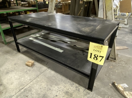STEEL WORK TABLE (84"L X 42"W)