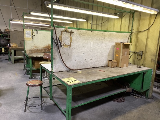 DOUBLE SIDED WORK STATIONS (8'LONG)