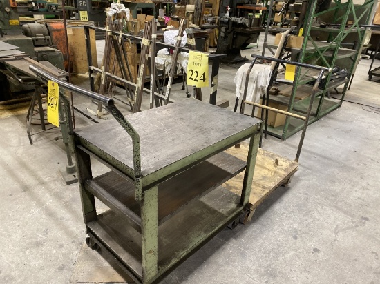 METAL MATERIAL RACK WITH RAW MATERIAL