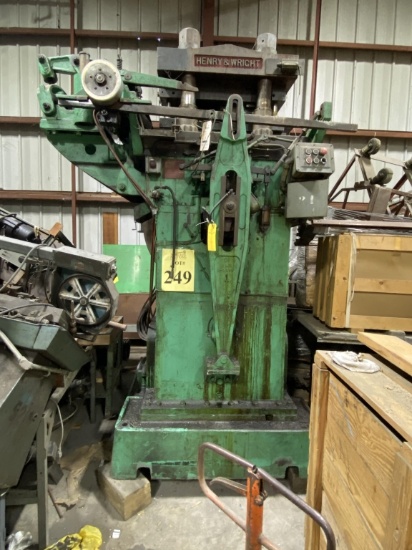HENRY AND WRIGHT DYEING MACHINE WITH ADDITIONAL DIES