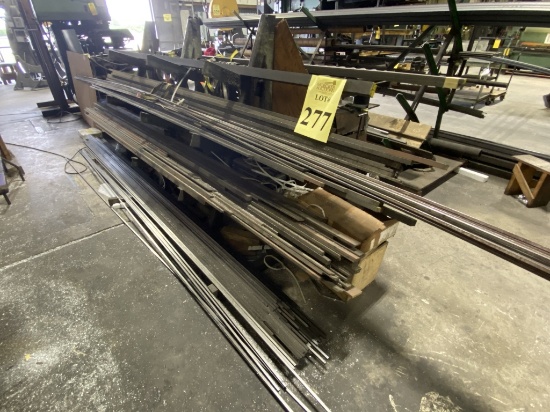 72" METAL "A" FRAME MATERIAL RACK WITH CONTENTS
