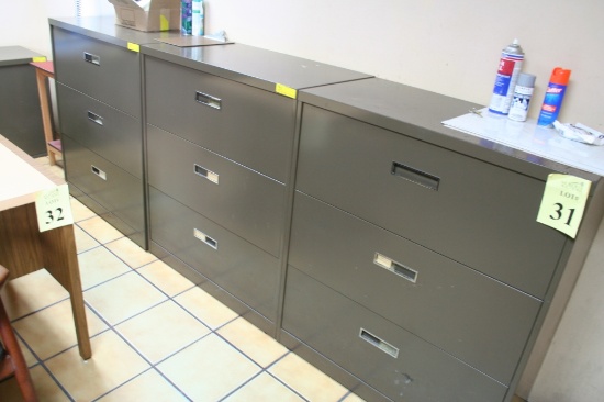 VARIOUS SIZE METAL FILE AND STORAGE CABINETS