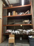 LOT CONSISTING OF ALL SHELVING UNITS, WORK TABLES