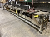 ROLLING STEEL PRODUCTION BENCHES 13.5'L X 39
