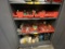 LOT CONSISTING OF BOTTOM T(3) SHELVES IN CABINET