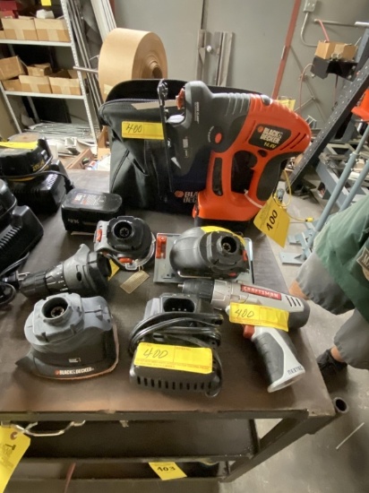 LOT CONSISTING OF BLACK AND DECKER CORDLESS