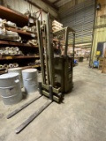 CLARK STAND BEHIND ELECTRIC FORKLIFT, 2500 LB.