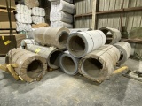 ROLLS OF SHEET METAL (SOME PERFORATED)