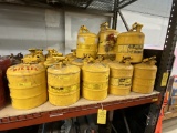 YELLOW (5) GALLON FUEL TANKS (JUSTRITE)