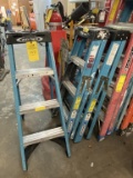 4' WERNER FIBERGLASS ALUMINUM A FRAME LADDERS