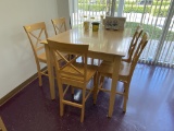 LOT CONSISTING OF HIGH TOP TABLE WITH