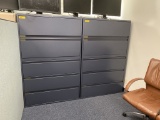 GLOBAL 5-DRAWER LATERAL FILE CABINETS (LIKE NEW)