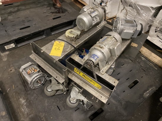 PALLET CONSISTING OF: MOTORS AND BRACKETS