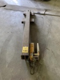 FORKLIFT BOOM ATTACHMENT WITH SLAB CLAMP