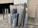 METAL MATERIAL RACK WITH CONTENTS CONSISTING OF: