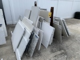 METAL MATERIAL RACK WITH CONTENTS CONSISTING OF: