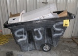 PLASTIC DUMP BIN ON CASTERS