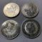 LOT CONSISTING OF (4) ASSORTED SILVER COINS