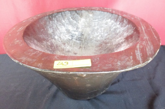 HAND CARVED AFRICAN CEREMONIAL BOWL
