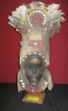 HAND MADE AFRICAN CEREMONIAL MASK