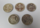 LOT CONSISTING OF (5) ASSORTED SILVER COINS
