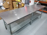 STAINLESS STEEL WORK TABLE 96