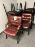 MATCHING CLIENT CHAIRS (MAROON COLOR)