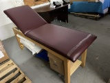 WOOD FRAME ADJUSTABLE EXAM TABLE