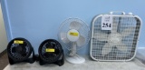 LOT CONSISTING OF: (4) ASSORTED FANS