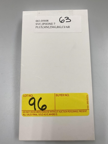 NEW IPHONE 7 PLUS, MM, 256G, ROSE GOLD, CI/AR, SVC