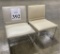 FABRIC CHAIRS WITH CHROME BASE