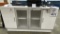 BUFFET CABINET WITH CENTER OPAQUE DOORS