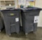TOTER LARGE GARBAGE BINS ON CASTERS