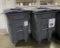 TOTER LARGE GARBAGE BINS ON CASTERS
