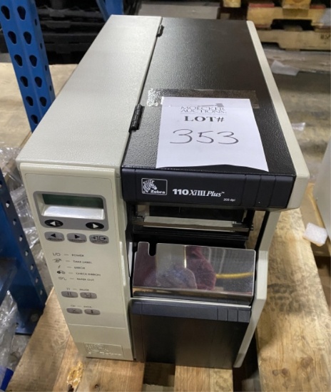 ZEBRA LABEL PRINTER MODEL 110 XiIII PLUS, 230 DPI
