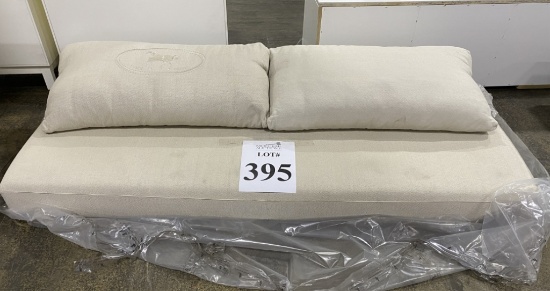 FENDI FUTON WITH STITCHED LEATHER HORSE