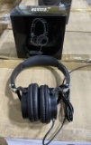 MONT BLANC BLACK WIRED HEADPHONES