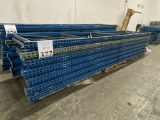 TEAR DROP PALLET RACK UPRIGHTS, 16' X 42