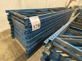 TEAR DROP PALLET RACK UPRIGHTS, 16' X 42