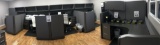 CUBICLES WITH OVERHEAD STORAGE