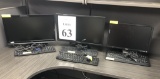DELL MONITORS WITH (4) KB'S AND MOUSE