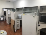 CUBICLES WITH OVERHEAD STORAGE