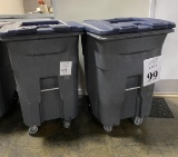TOTER LARGE GARBAGE BINS ON CASTERS