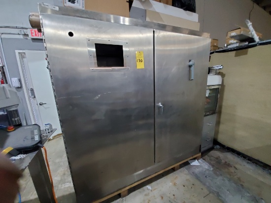 STAINLESS DOUBLE DOOR ELECTRICAL ENCLOSURE