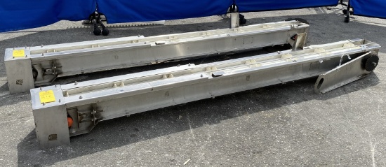 STAINLESS STEEL INDEXING FLIGHTED CONVEYORS