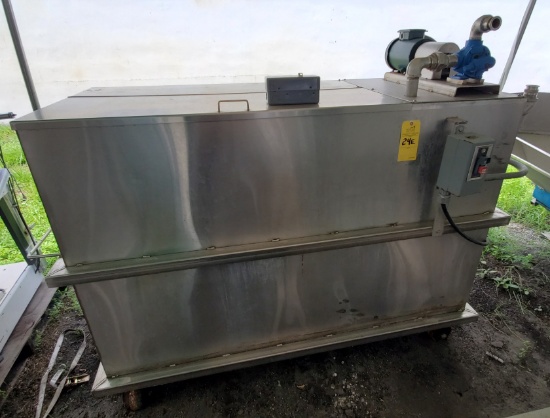 STAINLESS PORTABLE OIL TANK AND PUMP