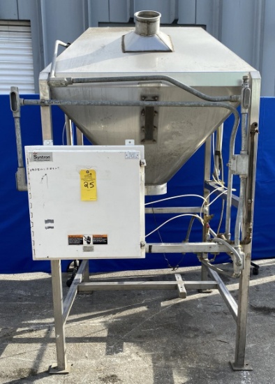 STAINLESS RECEIVING HOPPER