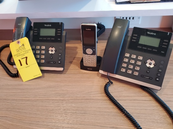 LOT CONSISTING OF YEALINK VOIP PHONES